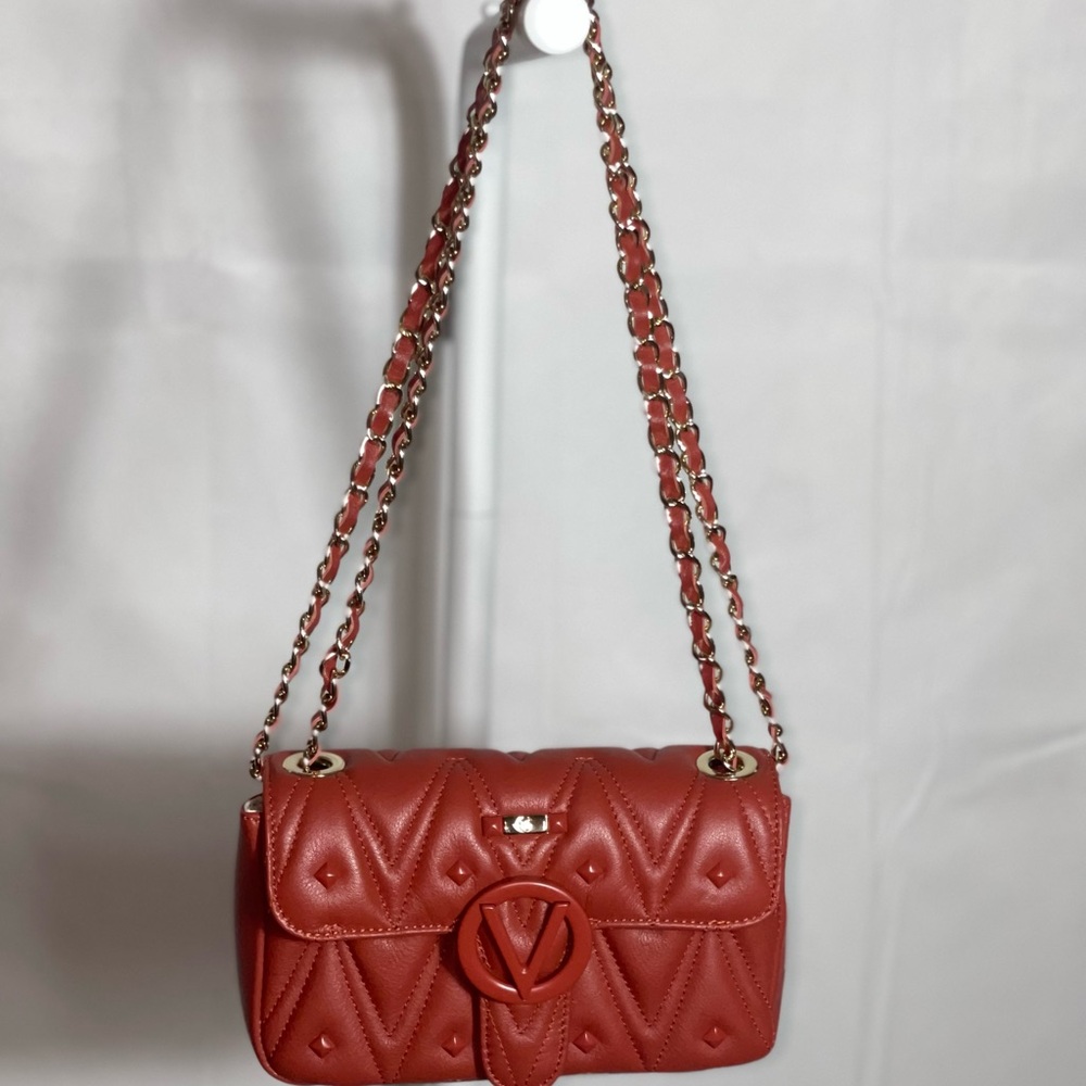Valentino Quilted Red Shoulder Bag